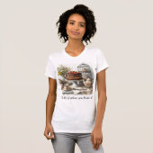 Teezeit mit Schokoladenkuchen T-Shirt (Vorne ganz)