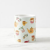 Teezeit Nahtloses Muster Kaffeetasse (Mittel)