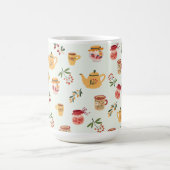 Teezeit Nahtloses Muster Kaffeetasse (Mittel)