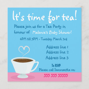 Teezeit Party Einladung