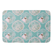 Teezeit Pfefferminze grün und rosa Rug Badematte (Vorderseite)