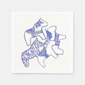 Teezeit Pferde Serviette (Vorderseite)