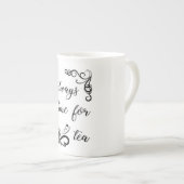 Teezeit Porzellantasse (Vorderseite Rechts)