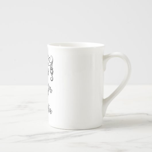 Teezeit Porzellantasse (Rechts)