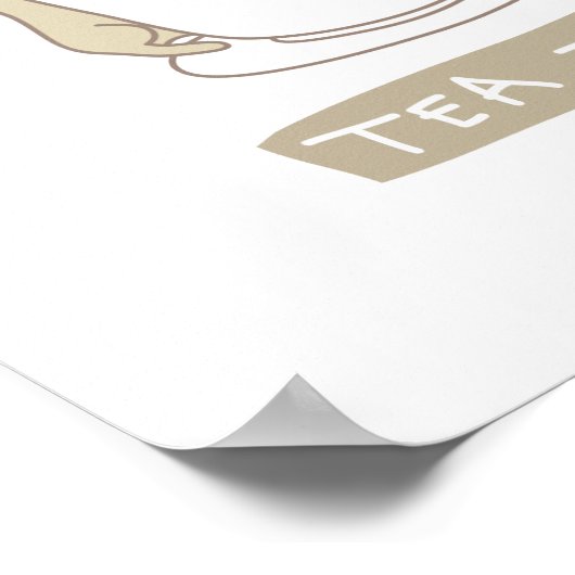 Teezeit Poster (Ecke)