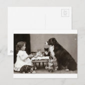 Teezeit Postkarte (Vorne/Hinten)