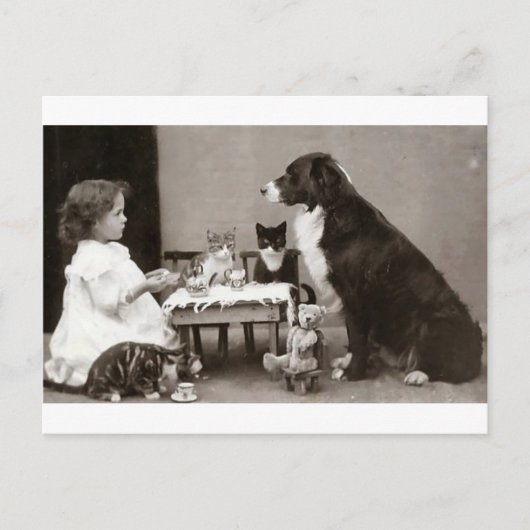 Teezeit Postkarte (Vorderseite)