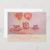 Teezeit Postkarte (Vorne/Hinten)