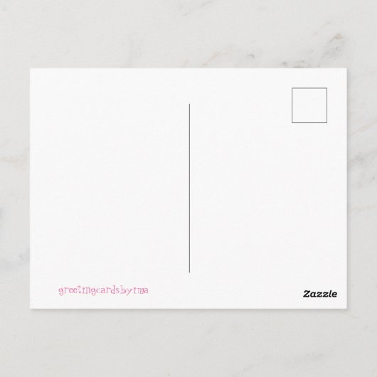 Teezeit Postkarte (Rückseite)