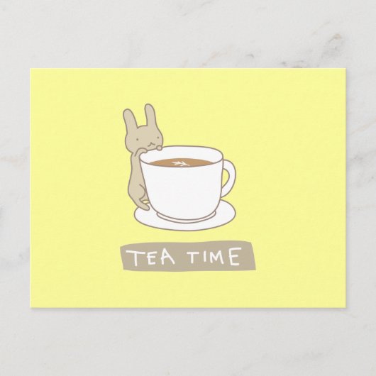 Teezeit Postkarte (Vorderseite)