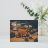Teezeit Postkarte für den Tee (Stehend Vorderseite)