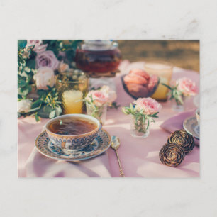 Teezeit Postkarte für den Tee
