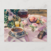 Teezeit Postkarte für den Tee (Vorderseite)