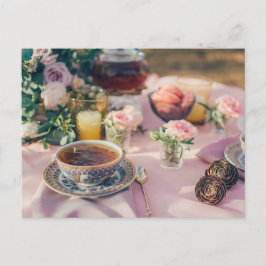 Teezeit Postkarte für den Tee