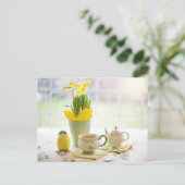 Teezeit Postkarte für den Tee (Stehend Vorderseite)