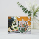 Teezeit Postkarte für den Tee (Stehend Vorderseite)