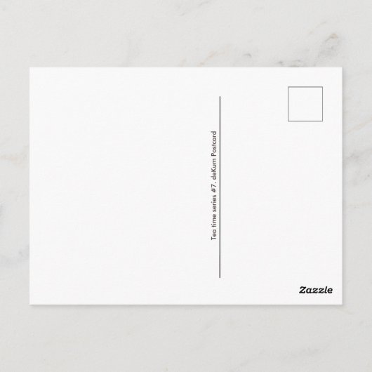 Teezeit Postkarte für den Tee (Rückseite)
