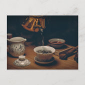 Teezeit Postkarte für den Tee (Vorderseite)