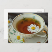 Teezeit Postkarte für den Tee (Vorne/Hinten)