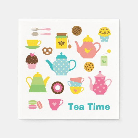 Teezeit Serviette (Vorderseite)
