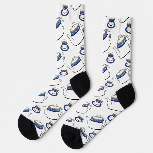Teezeit-Socken Socken (Linkes Detail)