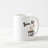 Teezeit Tasse, Tee-Party-mag, Tee-Party-Accessoire Kaffeetasse (VorderseiteRechts)