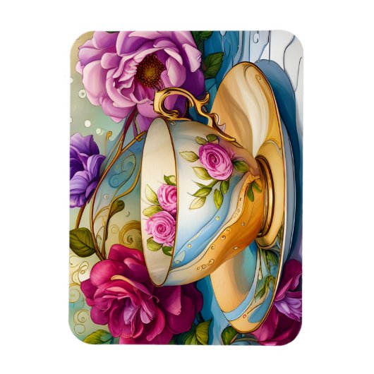 Teezeit - Tee-Cup Art Magnet (Vertikal)