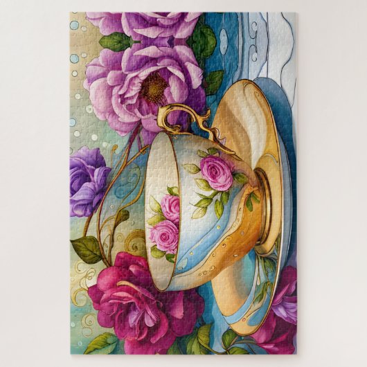 Teezeit - Tee-Cup Art Puzzle (Vertikal)