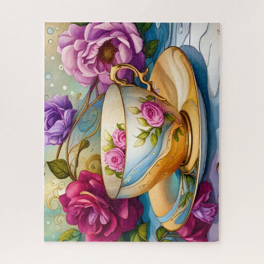 Teezeit - Tee-Cup Art Puzzle (Vertikal)