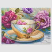 Teezeit - Tee-Cup Art Seidenpapier (Vorderseite)