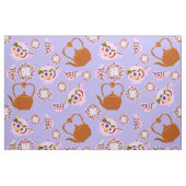 Teezeit Teekessel Teakup Plate Kupfer Kettle Muste Stoff (Fat Quarter (45,7 x 55,9 cm))