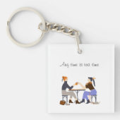 Teezeit Teezeit Slogan Freunde Freundschaft Schlüsselanhänger (Vorderseite)