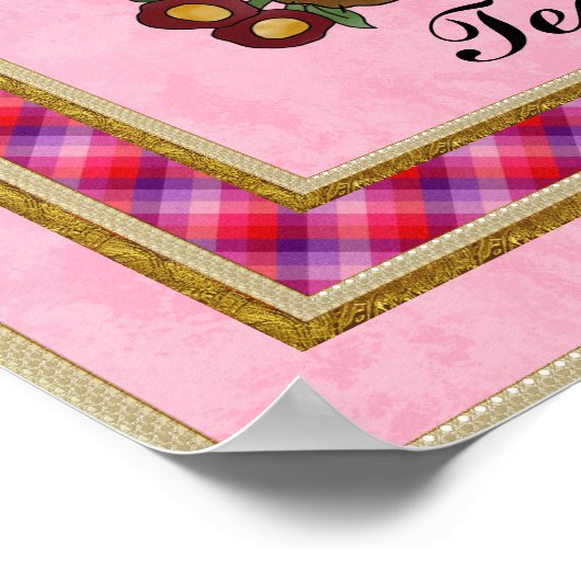 Teezeitbärenposter Poster (Ecke)