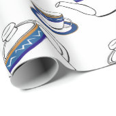 Teezeitpapier Geschenkpapier (Rolleneckpunkt)