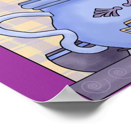 Teezeitplakat Poster (Ecke)