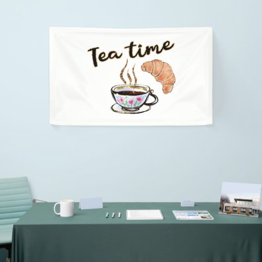 Teezeitschilder, Tee-Party-Accessoires, Tee-Party Banner (Messeveranstaltung)