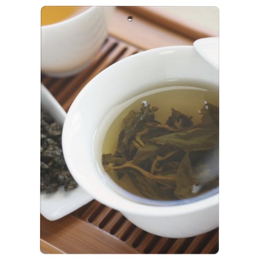 Teezeremonie des traditionellen Chinesen: oolong Klemmbrett (Rückseite)