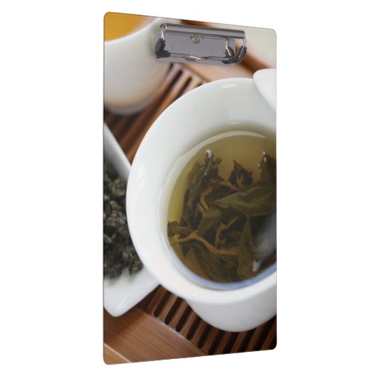 Teezeremonie des traditionellen Chinesen: oolong Klemmbrett (Rechts)