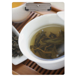 Teezeremonie des traditionellen Chinesen: oolong Klemmbrett