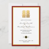 Teezeremonie Einladung Foto Doppeltes Glück (Vorderseite)