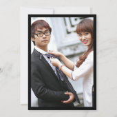 Teezeremonie Einladung Foto Doppeltes Glück (Rückseite)