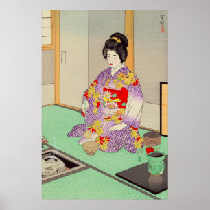 Teezeremonie Kasamatsu Shiro 1949 Poster