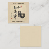 Teezeremonie/Zen-Inspiration Mitteilungskarte (Vorne/Hinten)