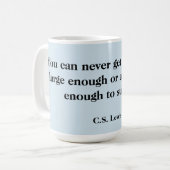 Teezitat-Tasse - CS Lewis Kaffeetasse (Vorderseite Links)