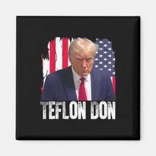 Teflon Don Donald Trump Mugshot  Magnet