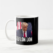 Teflon Don Donald Trump Verbrecherfoto Kaffeetasse (Links)