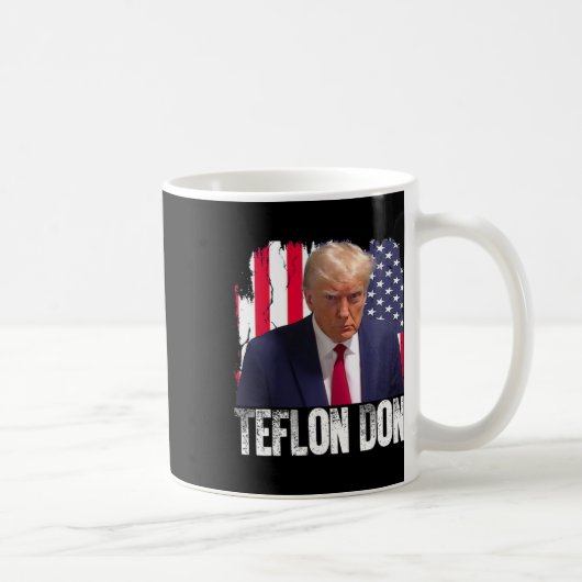 Teflon Don Donald Trump Verbrecherfoto Kaffeetasse (Rechts)