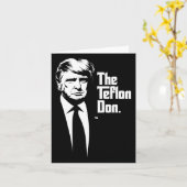 Teflon Don Trump monochrome Ikonenkunst Karte (Gelbe Blume)