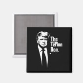 Teflon Don Trump monochrome Ikonenkunst Magnet (Vorderseite/Rückseite)