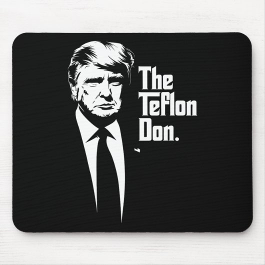 Teflon Don Trump monochrome Ikonenkunst Mousepad (Vorne)